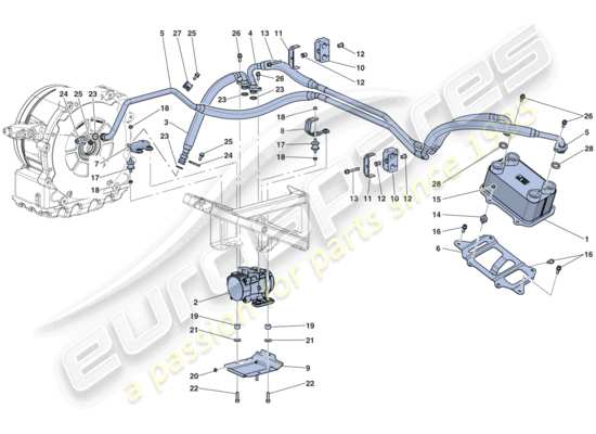 a part diagram from the Ferrari LaFerrari parts catalogue