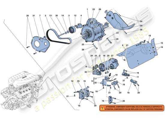 a part diagram from the Ferrari LaFerrari Aperta (Europe) parts catalogue