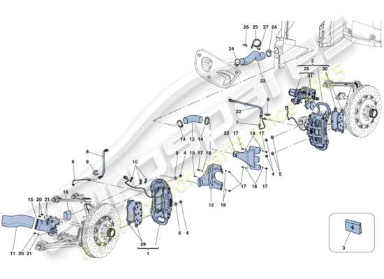 a part diagram from the Ferrari LaFerrari parts catalogue