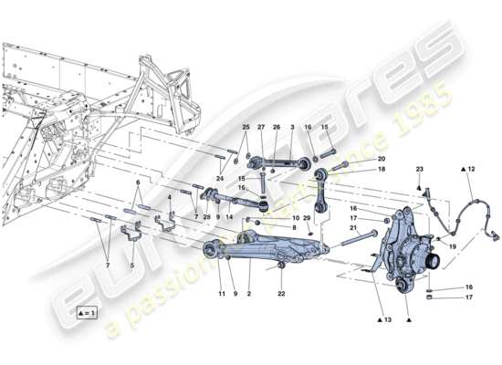 a part diagram from the Ferrari LaFerrari parts catalogue