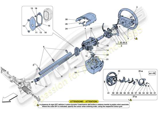 a part diagram from the Ferrari GTC4 parts catalogue