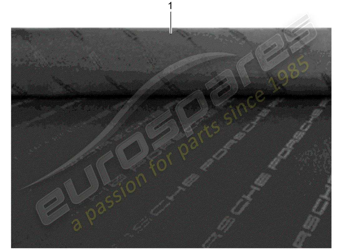 Porsche Classic accessories (1951) FRONT SEAT - SINGLE PARTS - CLOTH Part Diagram