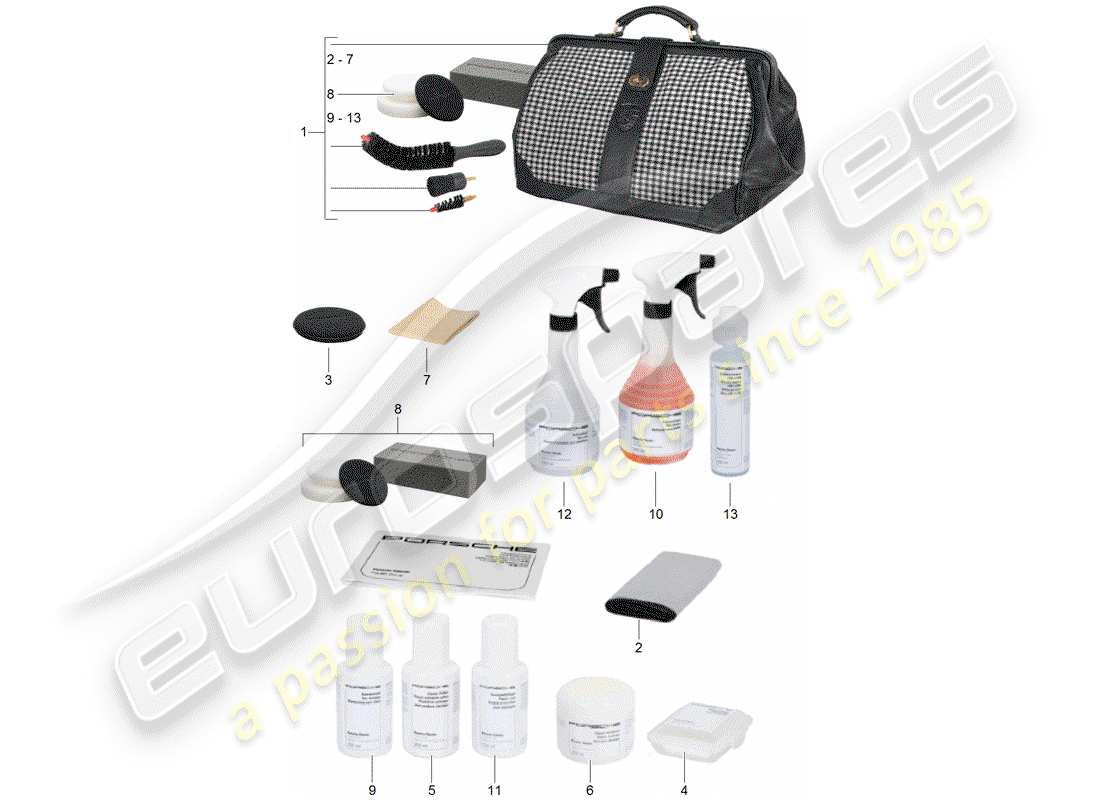 Porsche Classic accessories (1970) CLEANING AGENT - PORSCHE CLASSIC Part Diagram