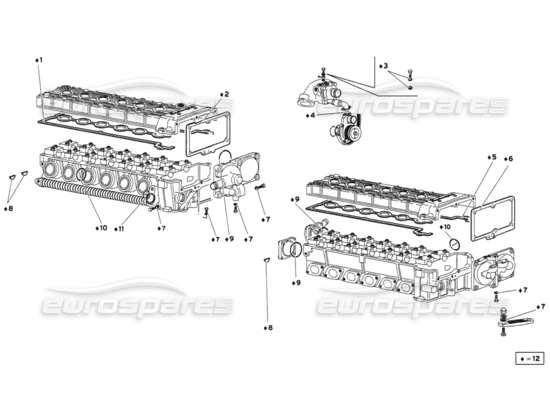 a part diagram from the Lamborghini Diablo parts catalogue