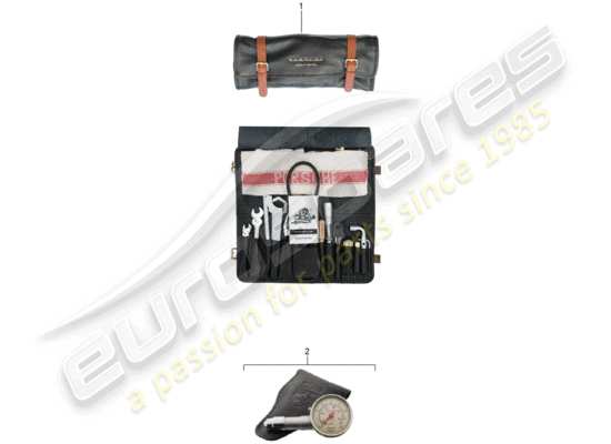 a part diagram from the Porsche Classic accessories (1983) parts catalogue