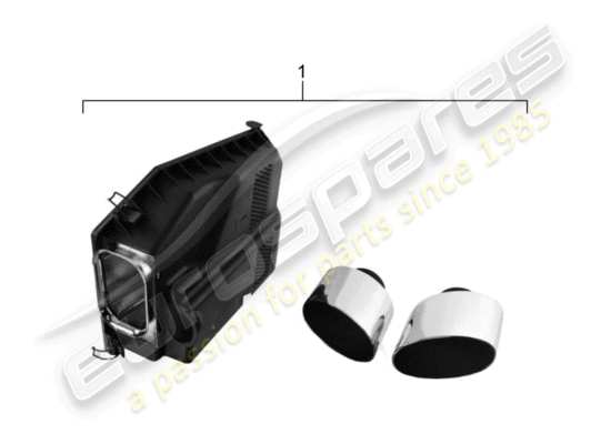 a part diagram from the Porsche Classic accessories (1985) parts catalogue