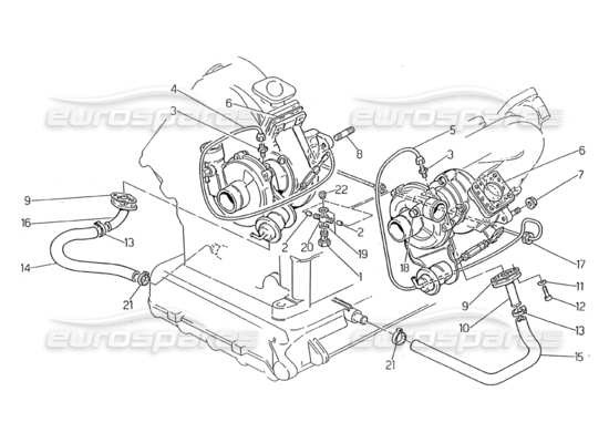 a part diagram from the Maserati 2.24v parts catalogue