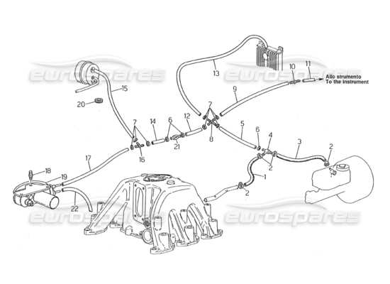 a part diagram from the Maserati 2.24v parts catalogue