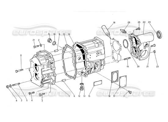 a part diagram from the Maserati Biturbo (1983-1995) parts catalogue