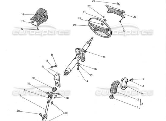 a part diagram from the Maserati Biturbo (1983-1995) parts catalogue