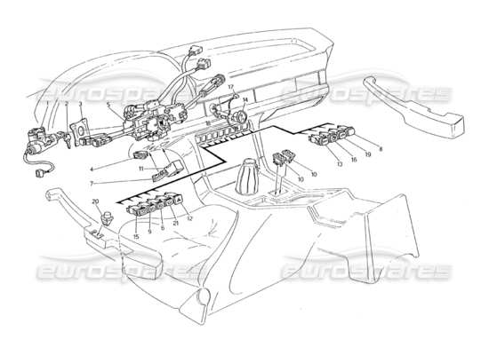 a part diagram from the Maserati Biturbo (1983-1995) parts catalogue