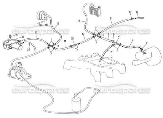 a part diagram from the Maserati Biturbo (1983-1995) parts catalogue