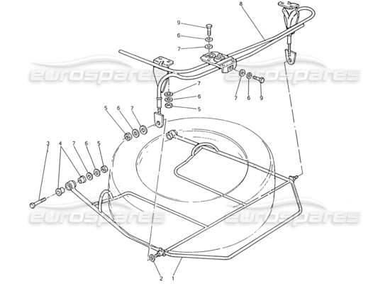 a part diagram from the Maserati Biturbo (1983-1995) parts catalogue