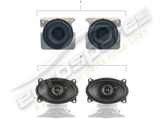 a part diagram from the Porsche Classic accessories (2006) parts catalogue