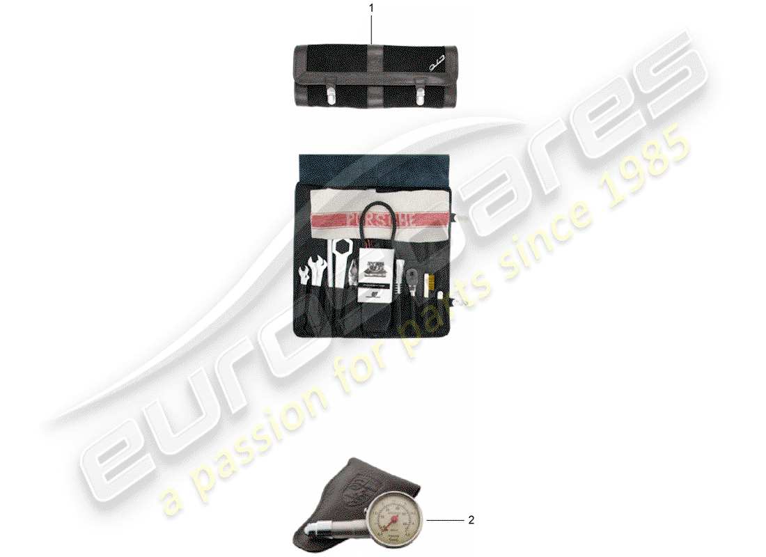 Porsche Classic accessories (2007) TOOL Part Diagram