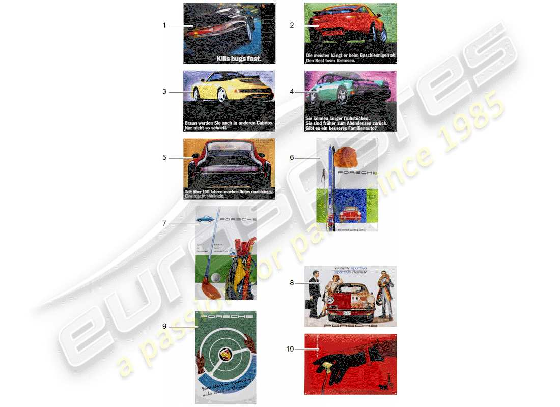 Porsche Classic accessories (2008) STICKER - PORSCHE CLASSIC Part Diagram