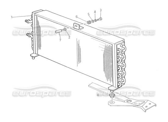 a part diagram from the Maserati Biturbo (1983-1995) parts catalogue