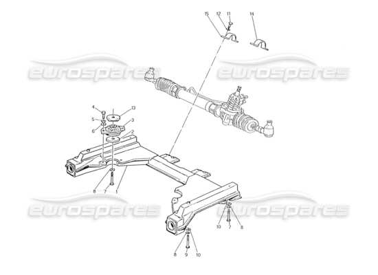 a part diagram from the Maserati Biturbo (1983-1995) parts catalogue