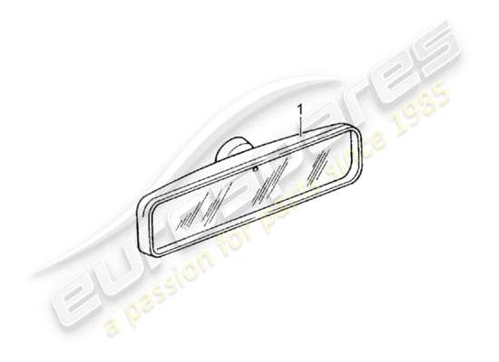 a part diagram from the Porsche Classic accessories (2020) parts catalogue