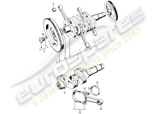 a part diagram from the Porsche 356/356A (1950) parts catalogue