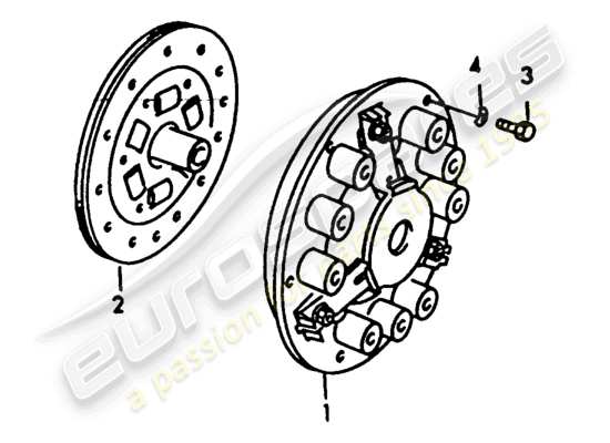 a part diagram from the Porsche 356/356A (1950) parts catalogue