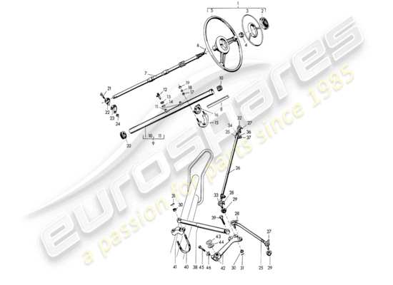 a part diagram from the Porsche 356/356A (1950) parts catalogue