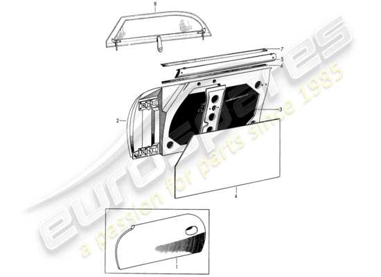 a part diagram from the Porsche 356/356A parts catalogue