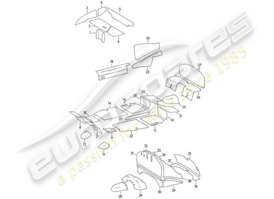 a part diagram from the Porsche 356/356A (1950) parts catalogue