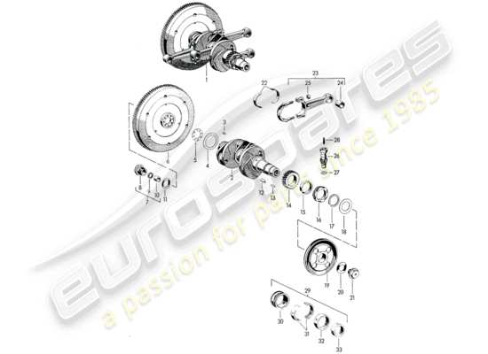 a part diagram from the Porsche 356/356A parts catalogue