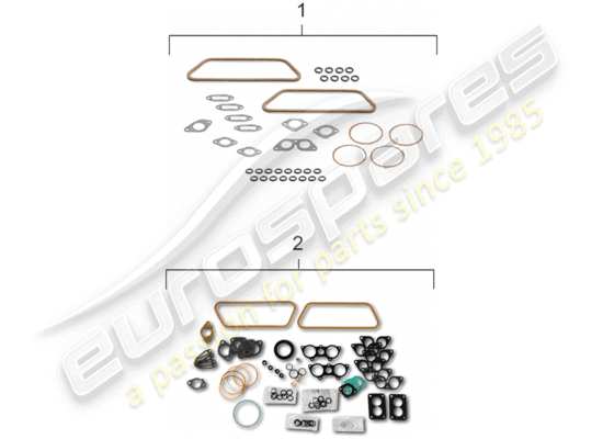 a part diagram from the Porsche 356/356A parts catalogue