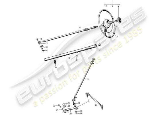 a part diagram from the Porsche 356/356A parts catalogue