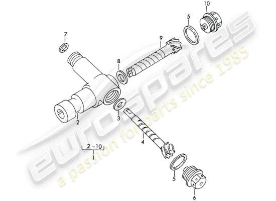 a part diagram from the Porsche 356/356A (1952) parts catalogue