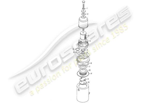 a part diagram from the Porsche 356/356A parts catalogue