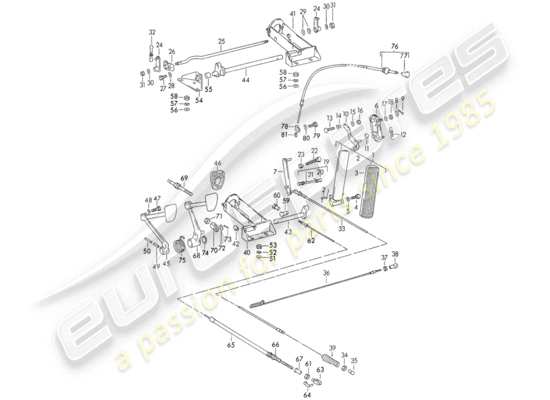 a part diagram from the Porsche 356/356A (1953) parts catalogue