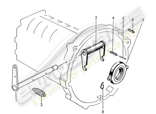 a part diagram from the Porsche 356/356A (1954) parts catalogue