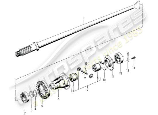 a part diagram from the Porsche 356/356A (1954) parts catalogue