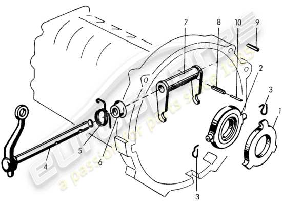 a part diagram from the Porsche 356/356A parts catalogue