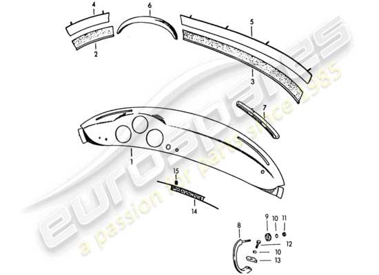 a part diagram from the Porsche 356/356A parts catalogue