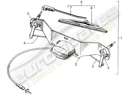 a part diagram from the Porsche 356/356A parts catalogue