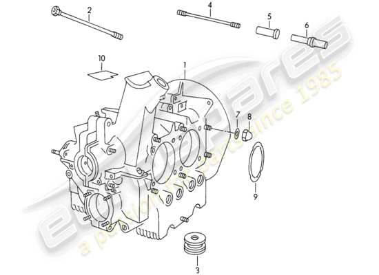 a part diagram from the Porsche 356/356A (1957) parts catalogue