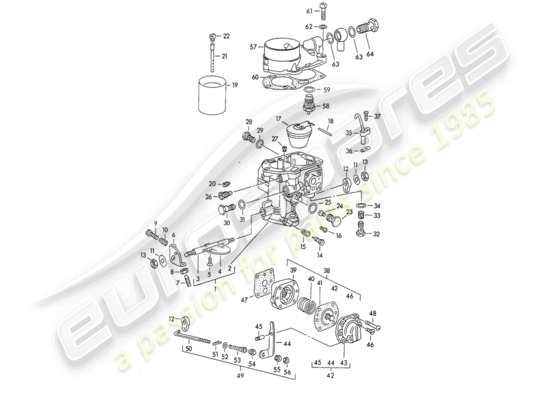 a part diagram from the Porsche 356/356A (1959) parts catalogue