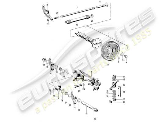 a part diagram from the Porsche 356B/356C (1960) parts catalogue