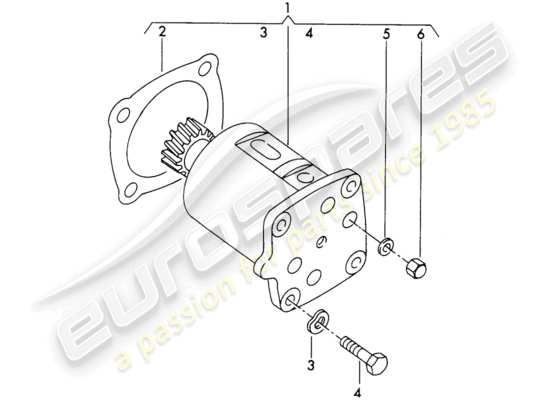 a part diagram from the Porsche 356B/356C parts catalogue