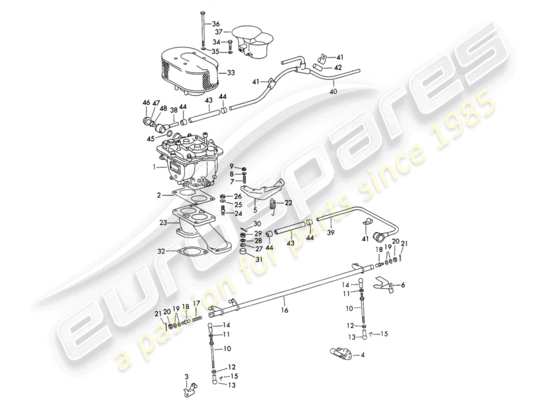 a part diagram from the Porsche 356B/356C (1960) parts catalogue