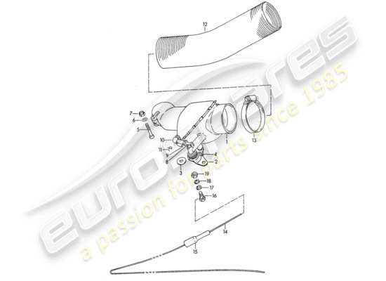 a part diagram from the Porsche 356B/356C parts catalogue