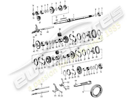 a part diagram from the Porsche 356B/356C (1960) parts catalogue