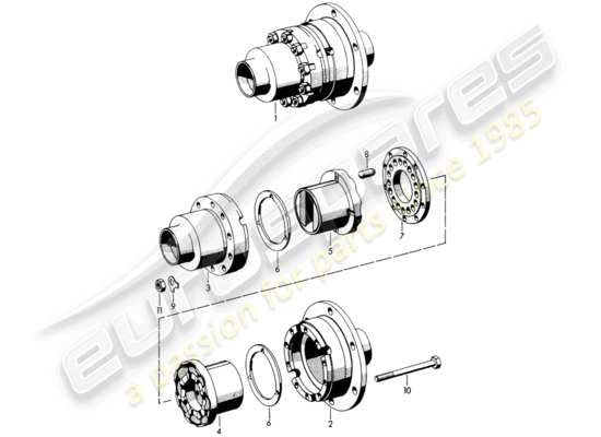 a part diagram from the Porsche 356B/356C parts catalogue