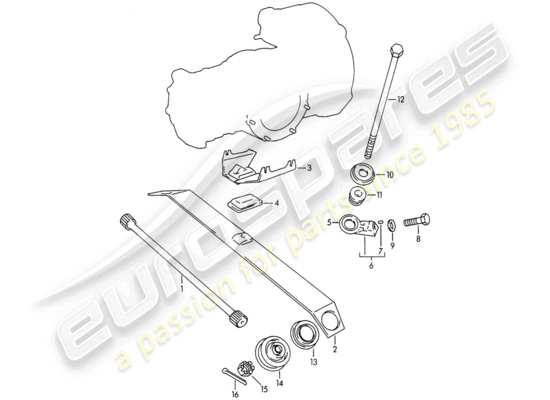 a part diagram from the Porsche 356B/356C parts catalogue