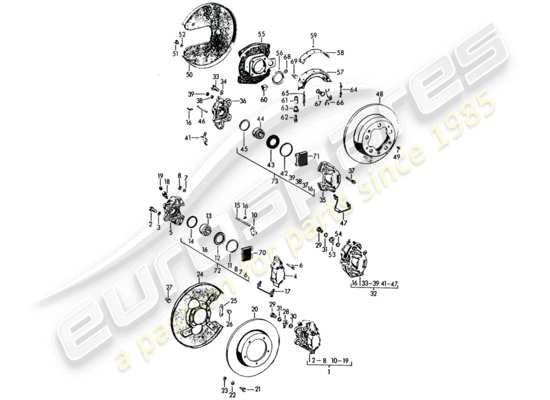 a part diagram from the Porsche 356B/356C (1960) parts catalogue