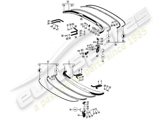 a part diagram from the Porsche 356B/356C (1960) parts catalogue